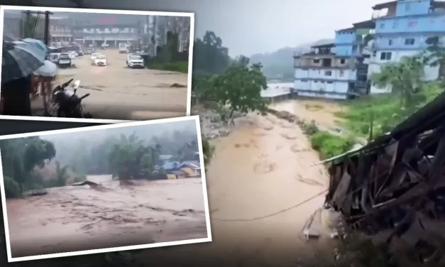 अरुणाचल प्रदेश: बादल फटने से ईटानगर में कई जगहों पर आई बाढ़, घर और वाहन क्षतिग्रस्त